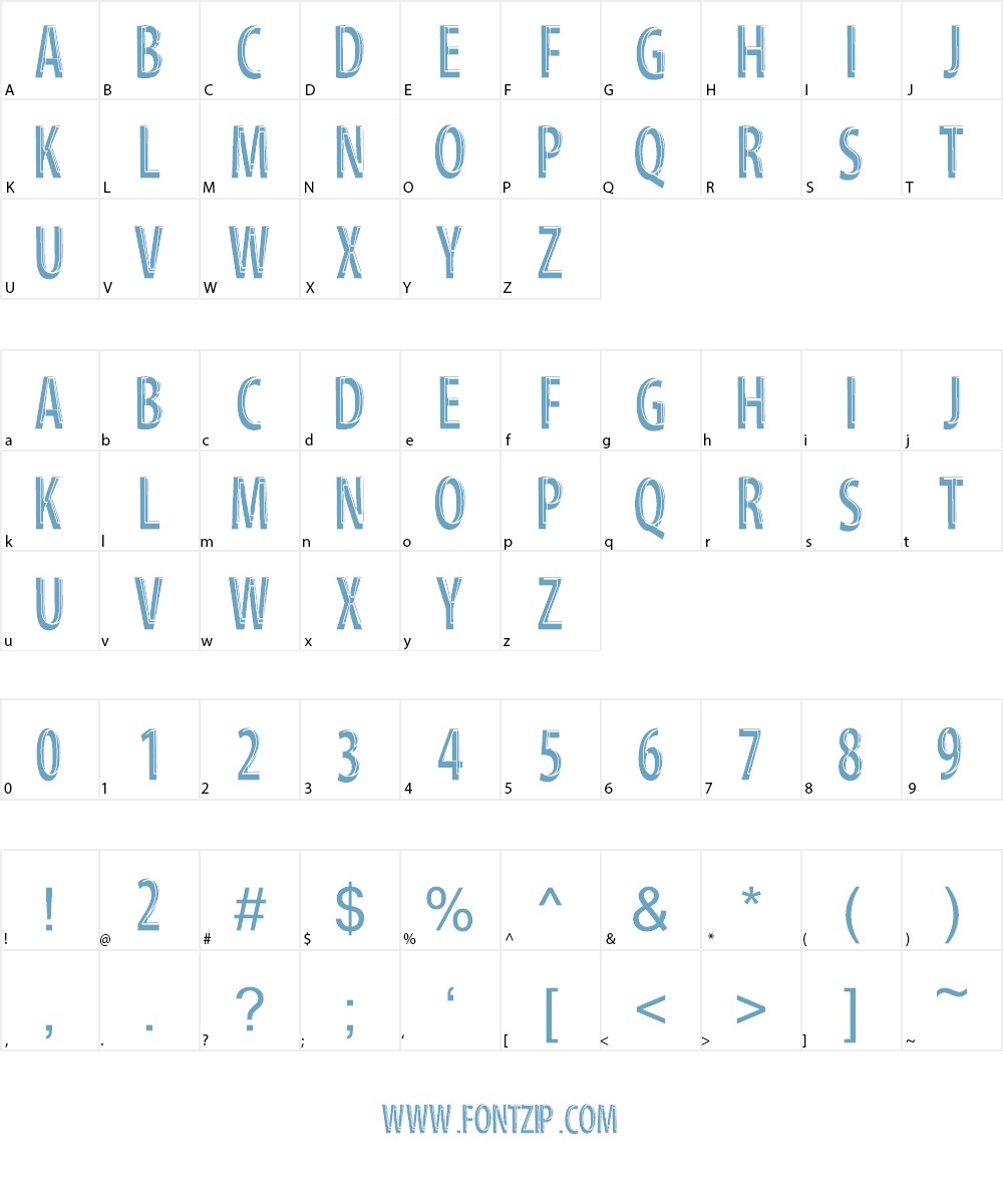 Serious Man Font Character